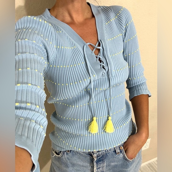 Sandro Paris Ribbed Top - Picture 6 of 10